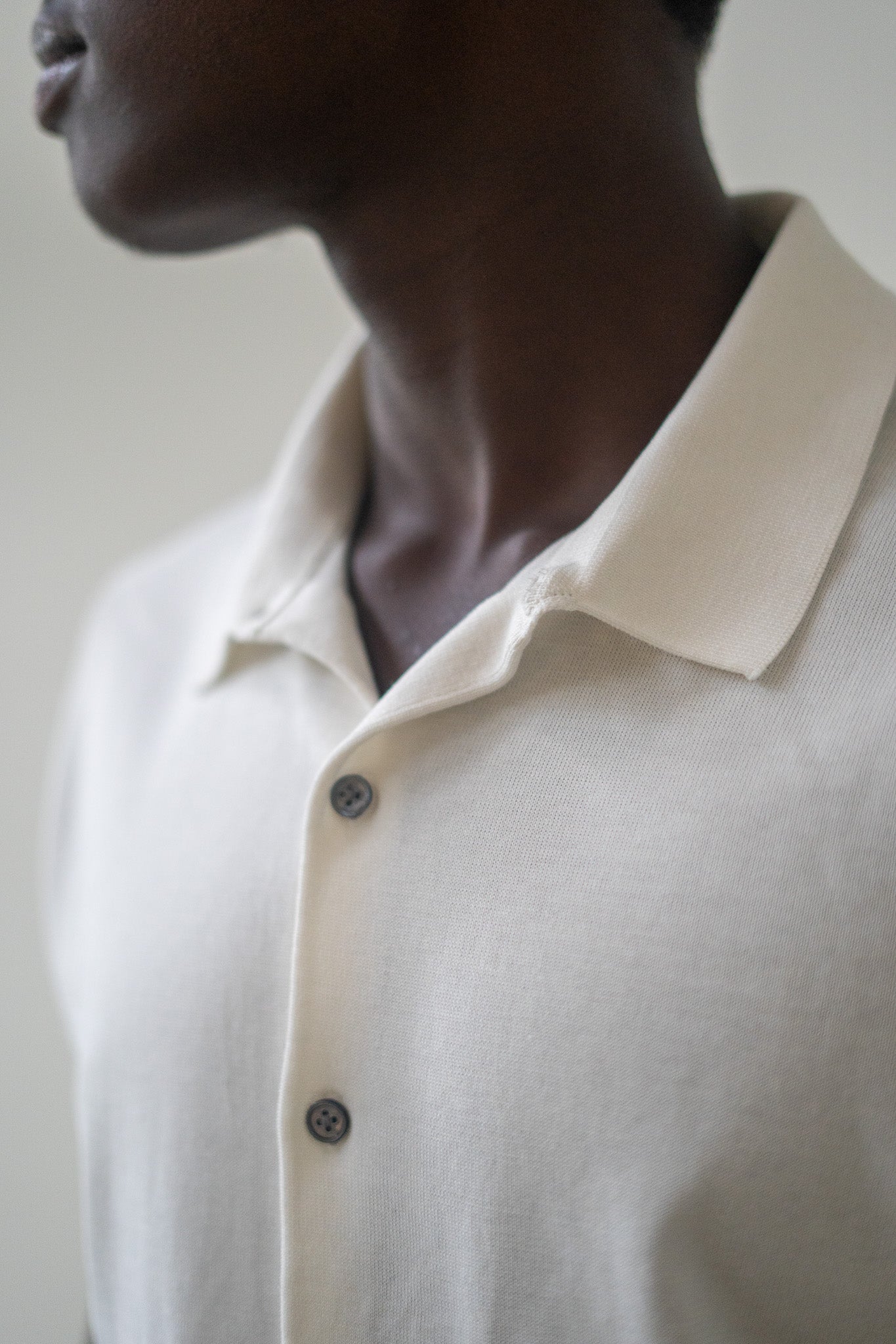 Donce de la Sense Cotton-Silk Pique Shirt, offering a subtle sheen and breathable fabric, perfect for warm weather.