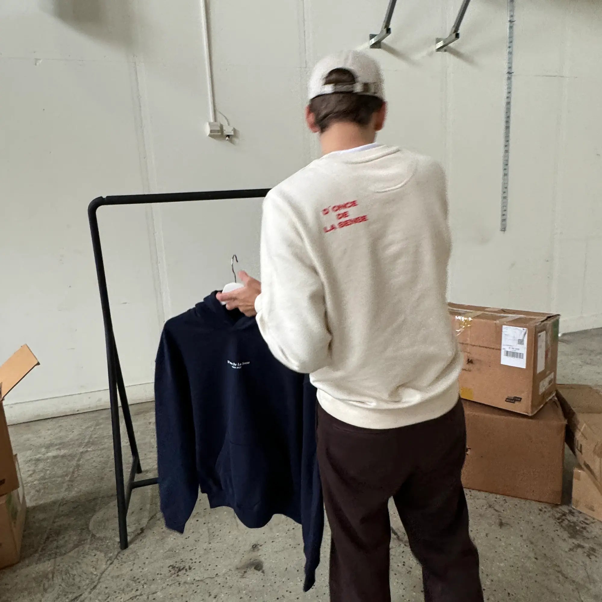 Donce de la Sense French terry sweatshirt, expertly washed and sueded for a light, plush texture and sophisticated style.