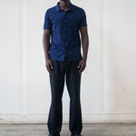 Sustainable Donce de la Sense Cotton-Silk Pique Button-Up, made from 90% cotton and 10% silk for a soft, smooth feel against the skin.
