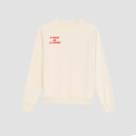 Sustainable Donce de la Sense French terry sweatshirt with a luxurious, sueded texture and captivating logo print on the front and back.